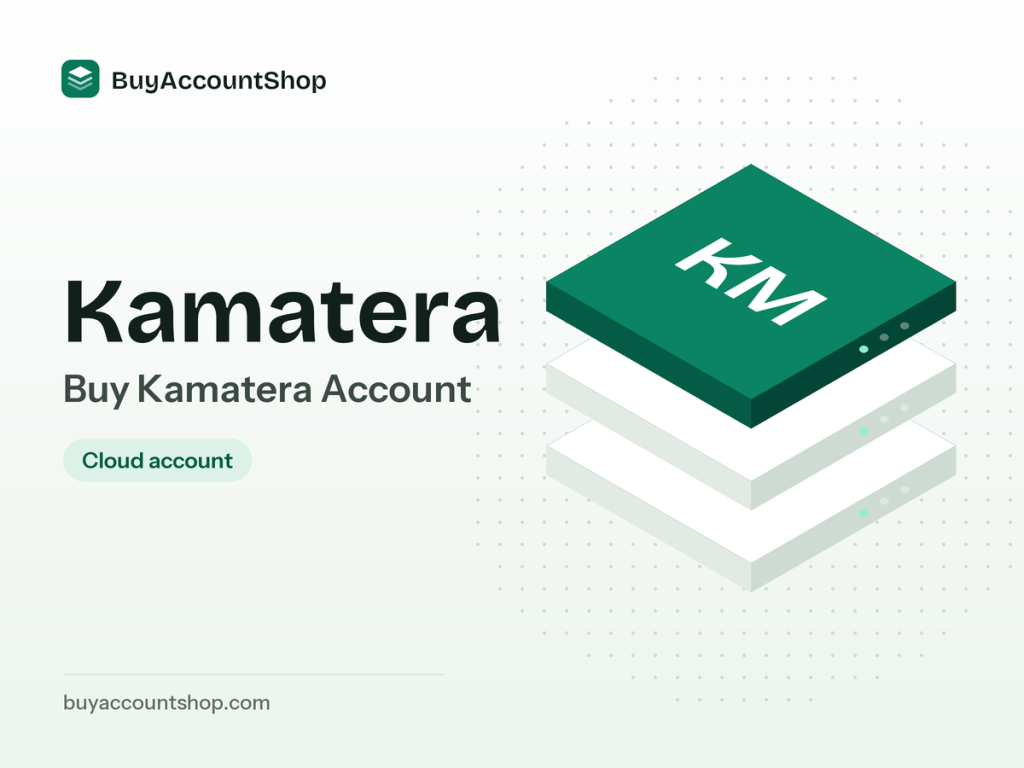 Buy Kamatera Account product visual with the Kamatera name and a layered cloud server illustration